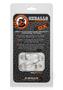 Oxballs Atomic Jock Z-balls Cock Ring And Ball Stretcher - Clear
