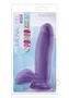 Au Naturel Bold Pleaser Dildo With Suction Cup 7in - Purple